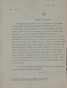 EFA 7 ADM 4 : Demande d'autorisation de fouilles du site, adressée par le directeur de l'EFA au service archéologique grec, 21 mars 1936.