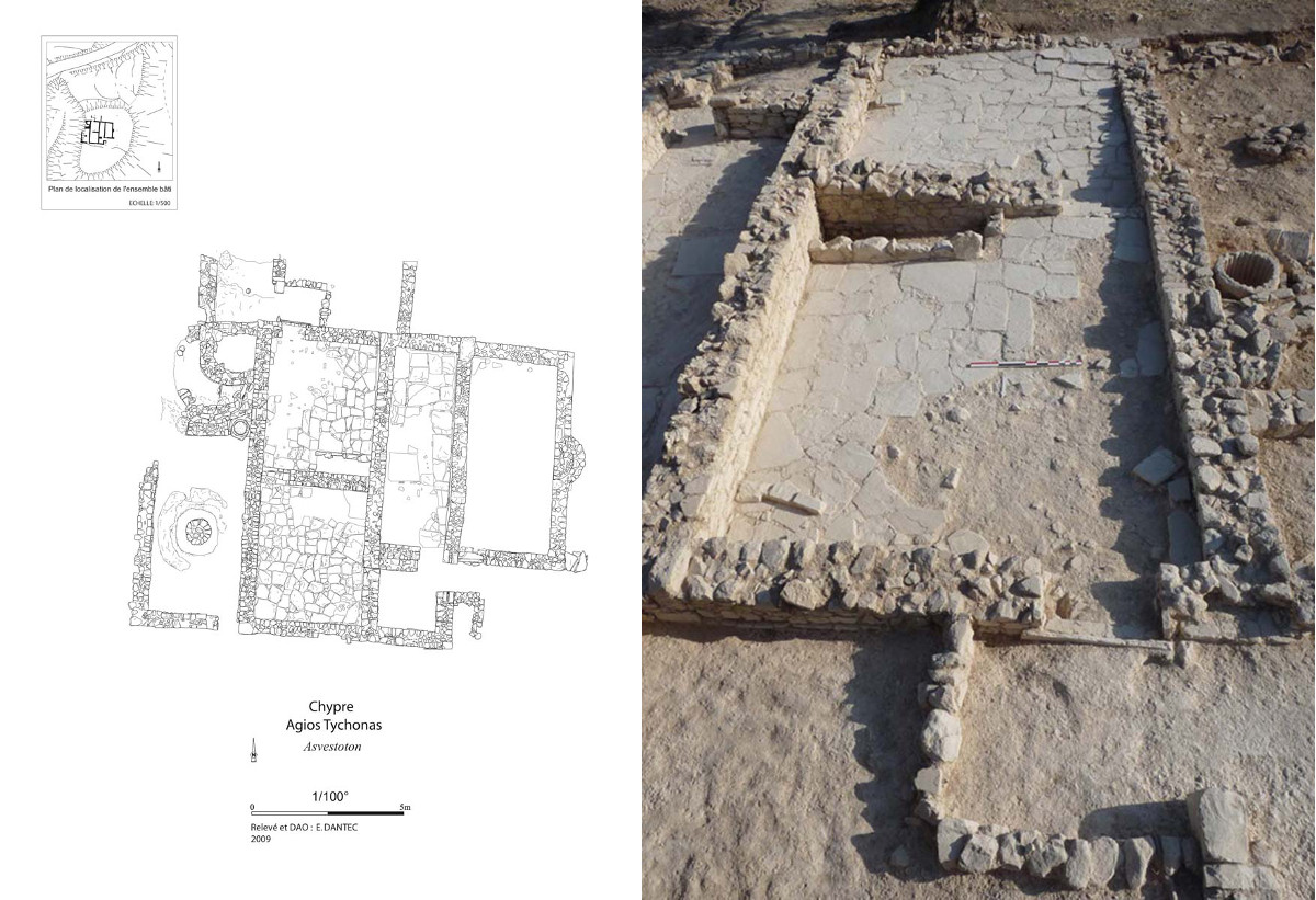 Agios Tychonas-Asvestoton, bâtiment d’époque paléochrétienne (E. Dantec)
