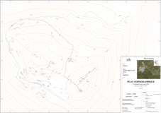 Plan topographique de Dréros / EFA L. Fadin