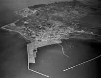 Durrës : vue du Sud-Est, en 1936 (d’après BUORA, SANTORO 2004)