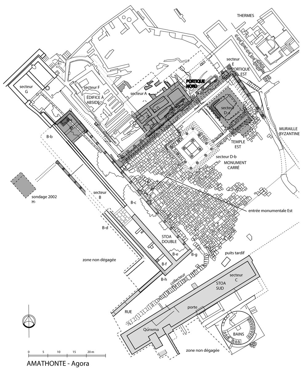 Plan de l’agora (A. Kattos, T. Koželj, M. Wurch-Koželj / Archives EFA, 31188)